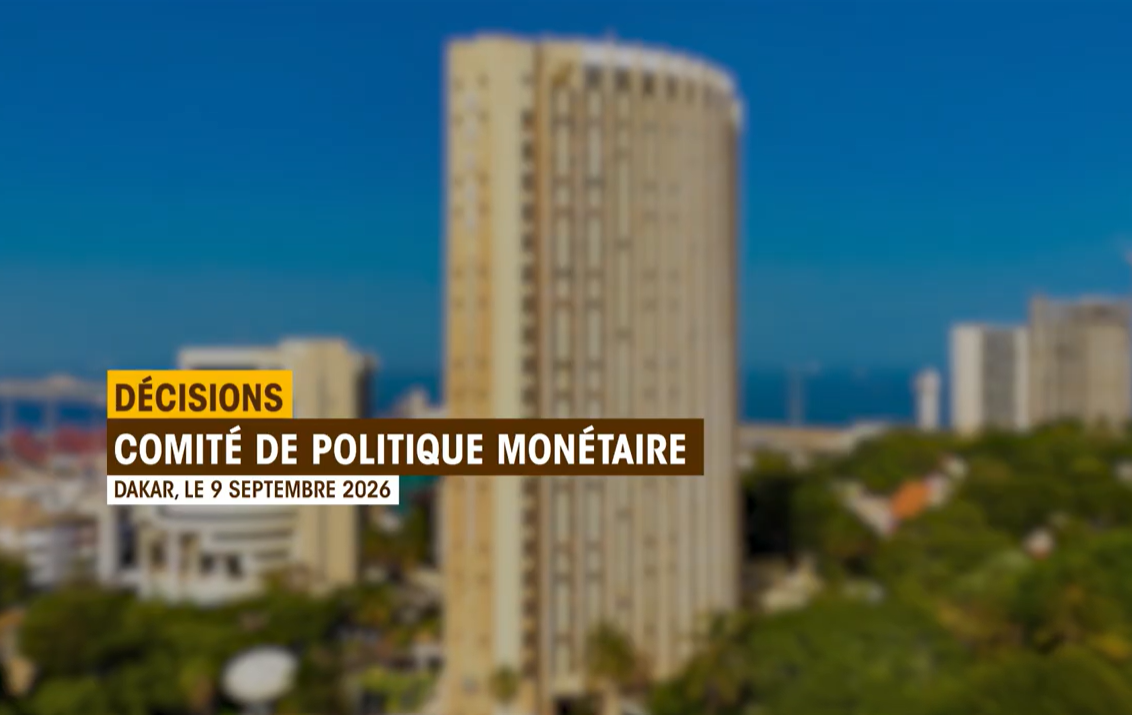 Données clés du Rapport sur la Politique Monétaire de septembre 2026